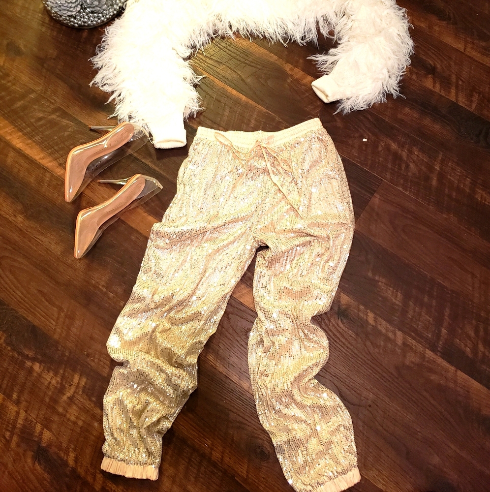 Sequin Joggers